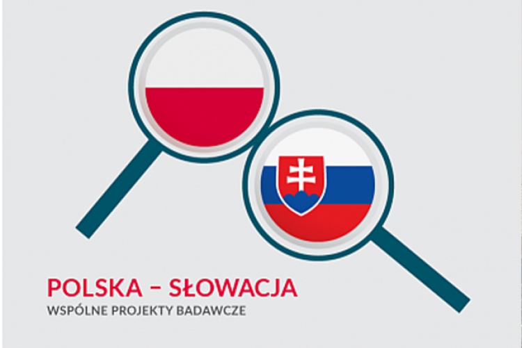 dwie lupy z flagami Polski i Słowacji